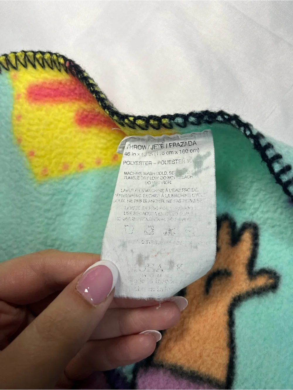 Vintage Dora The Explorer Boots Fleece‎ Blanket 46x60 Nickelodeon Hola Hello